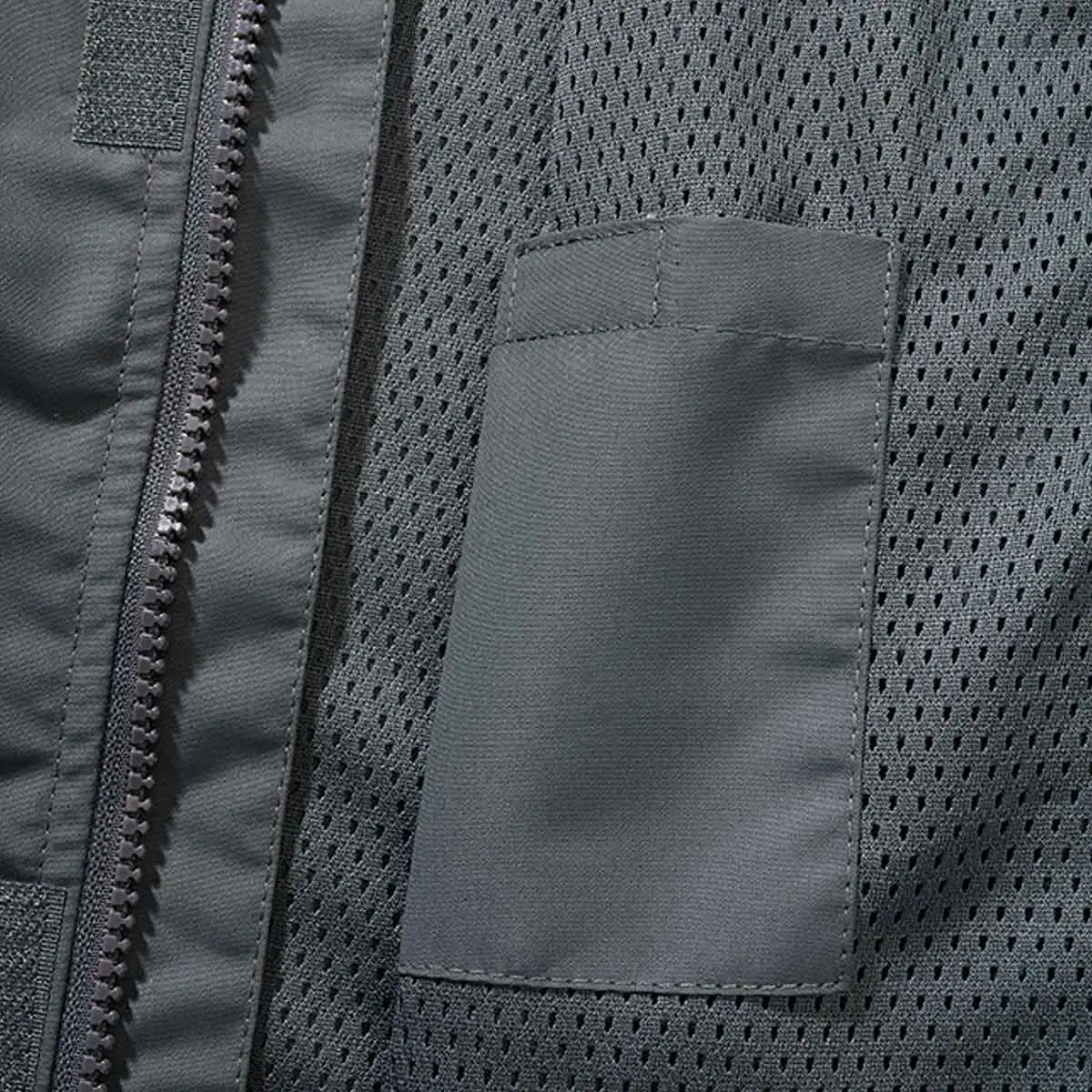 Kinder Sommer Windbreaker Frontzip anthrazit