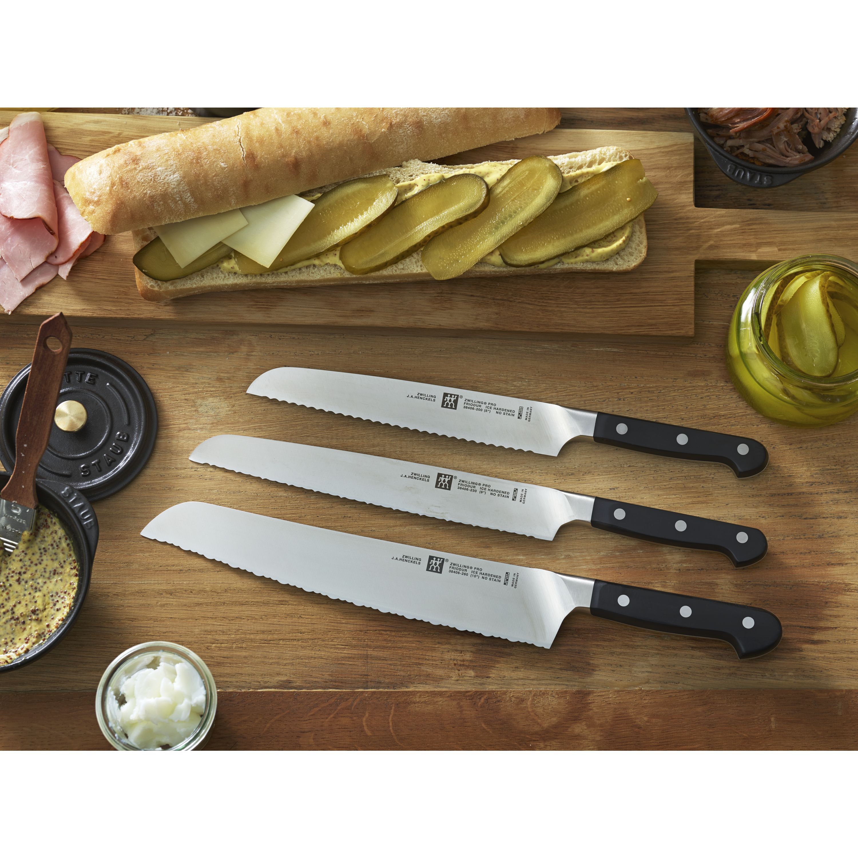 Brotmesser 20 cm, Wellenschliff