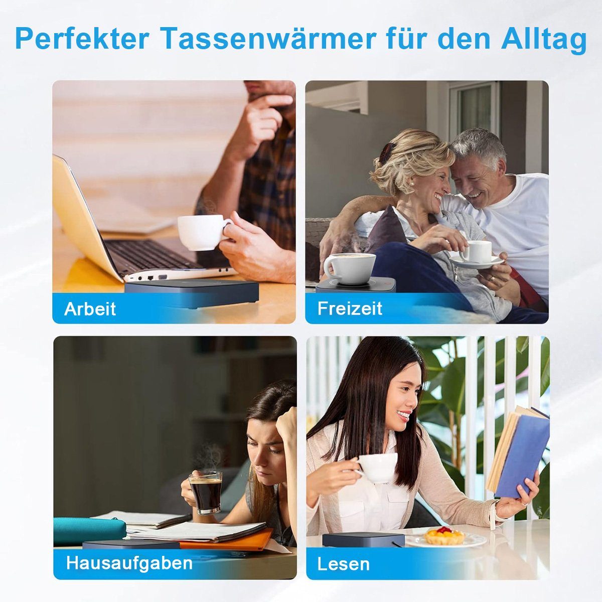 Yoyaxi Tassenwärmer Intelligenter Kaffeetassenwärmer - Getränke warmhalten