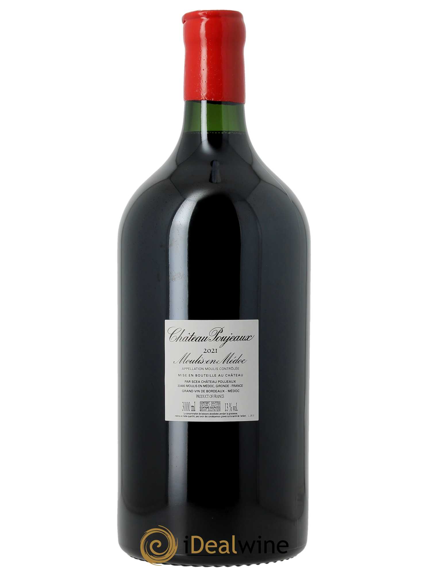 Château Poujeaux  2021 - Lot de 1 Double-magnum