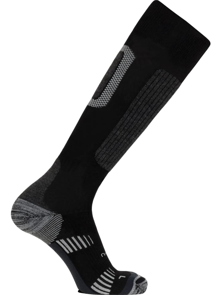 normani 2 bequeme Merino Trekking Kniestrümpfe mit Frotteesohle in Schwarz günstig kaufen