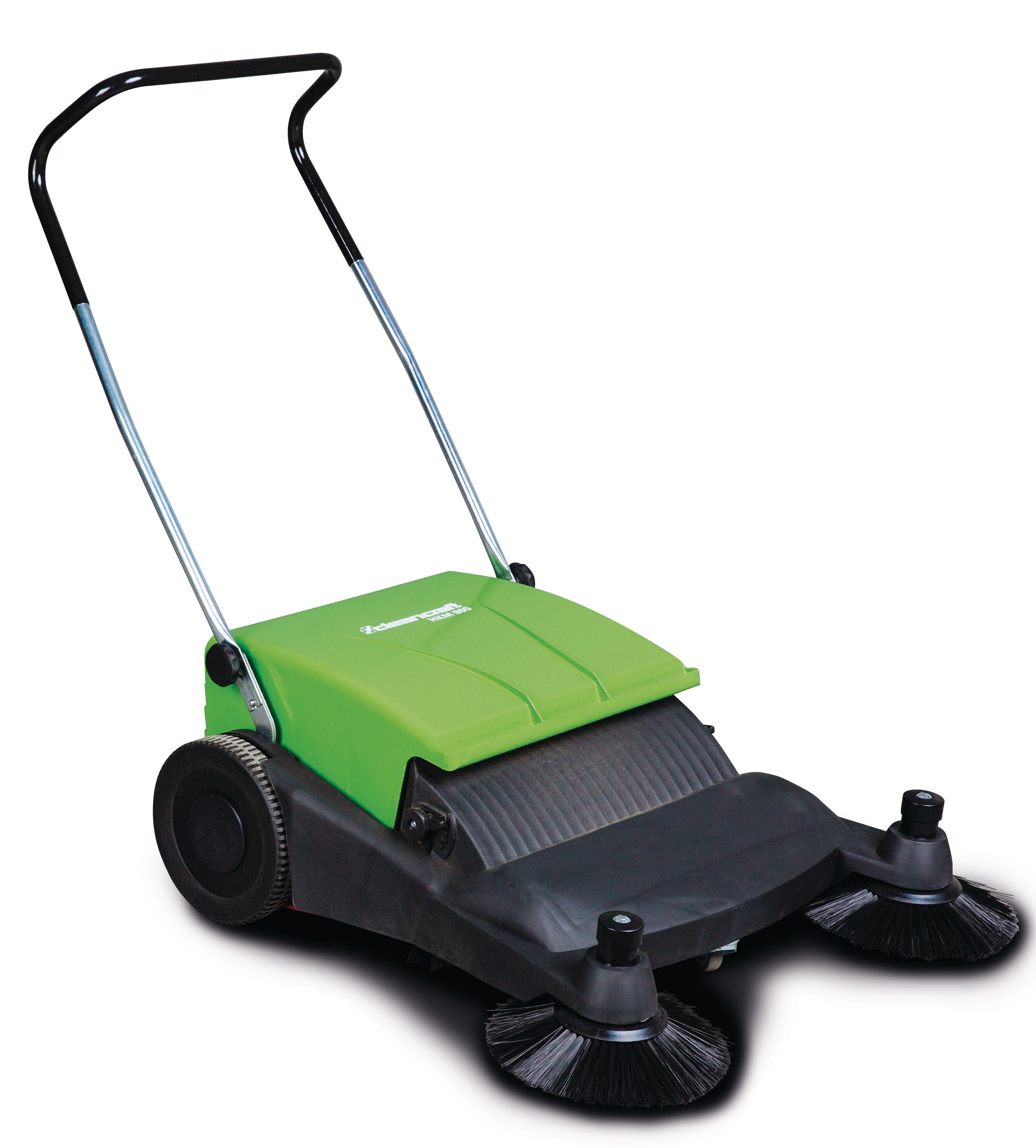 cleancraft Handkehrmaschine Kehrmaschine HKM 800 Cleancraft, 2 Seitenbesen, für 500-1000 m?