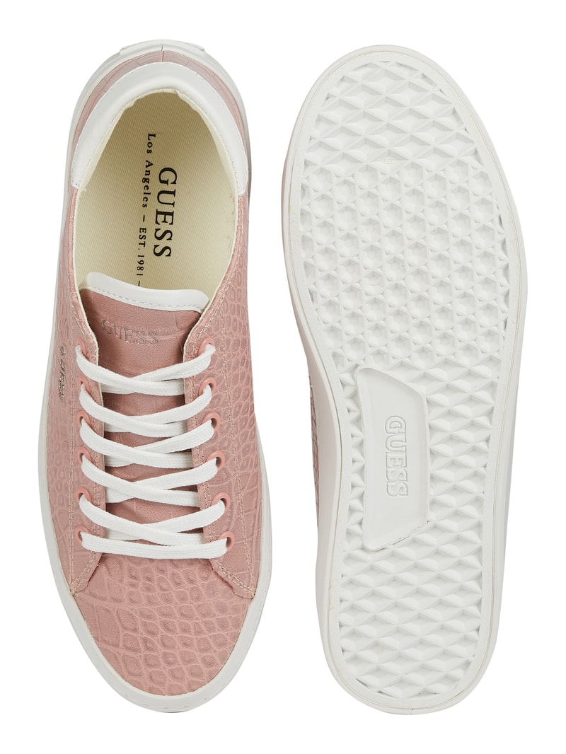 Sneaker in Leder-Optik Modell 'Ester' in pink