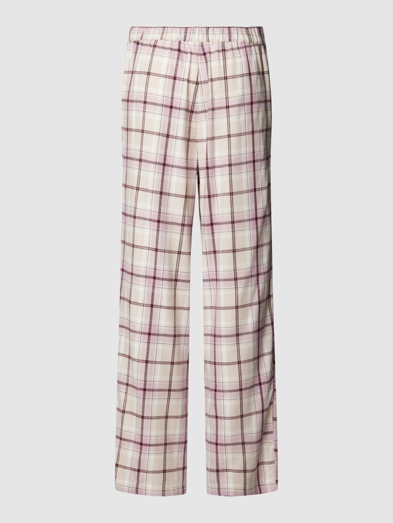 Pyjama-Hose mit Tartan-Karo Modell 'SOFT FLANNEL' in rosa