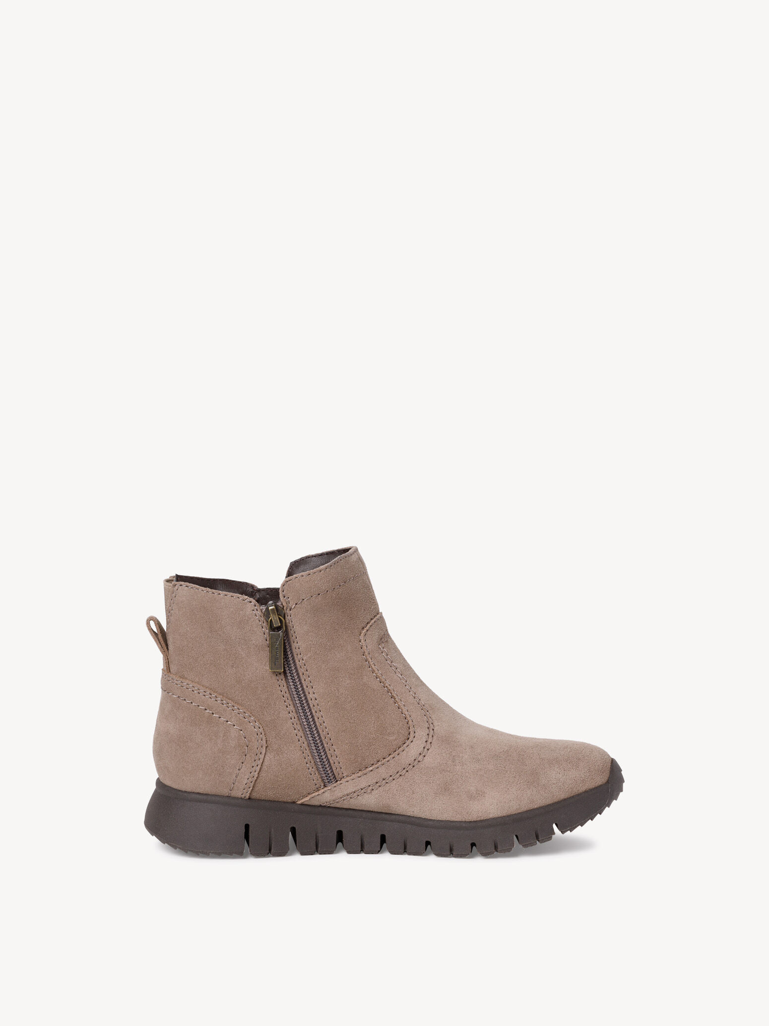 Bottine en cuir - marron