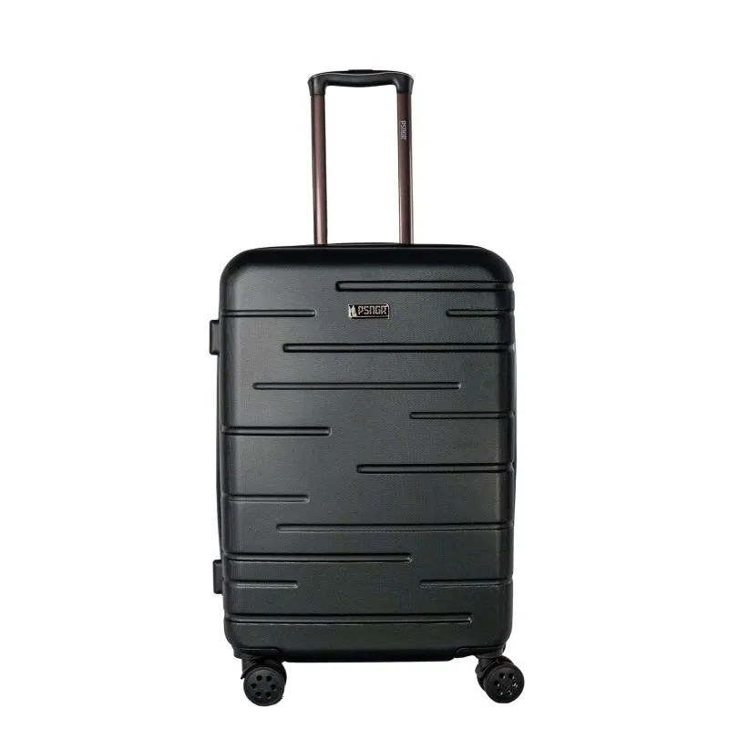 PSNGR Stripes Kofferset 2-teilig (L,M) Erweiterbar - Black
