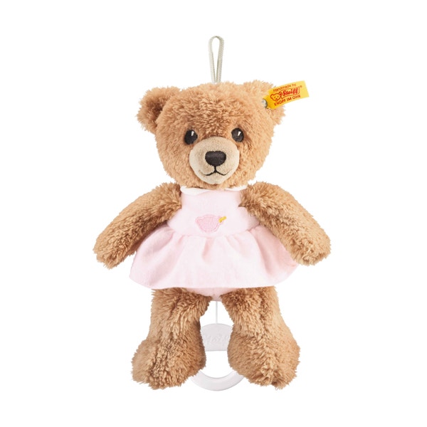 Schlaf-gut-Bär Spieluhr, 20 cm, rosa
