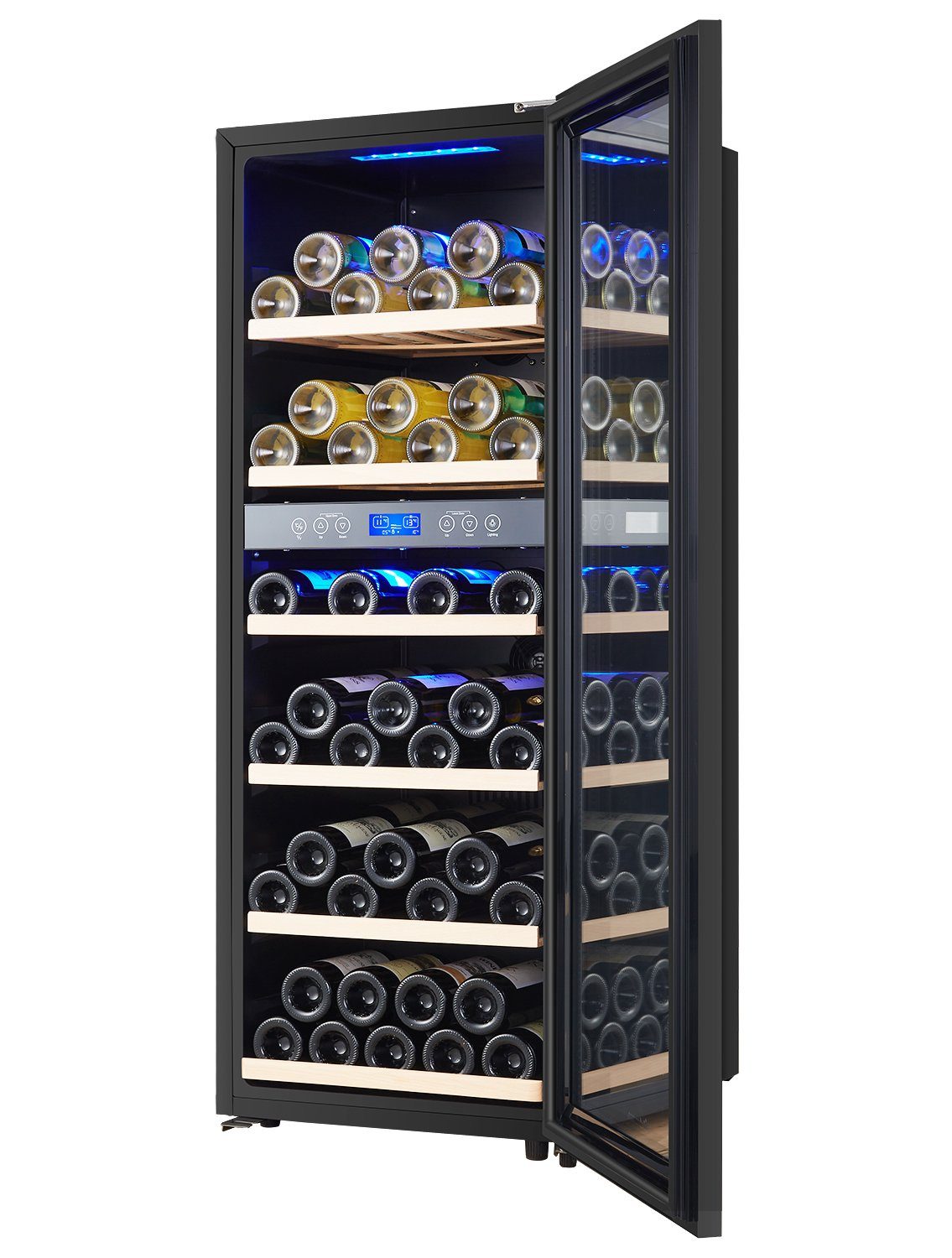 kalamera Weinkühlschrank KRC-200BFG, für 73 Standardflaschen á 0,75l,2 Zonen