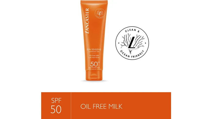 LANCASTER Clean Sun Sensitive Oil Free Body Milk SPF 50 150 ml