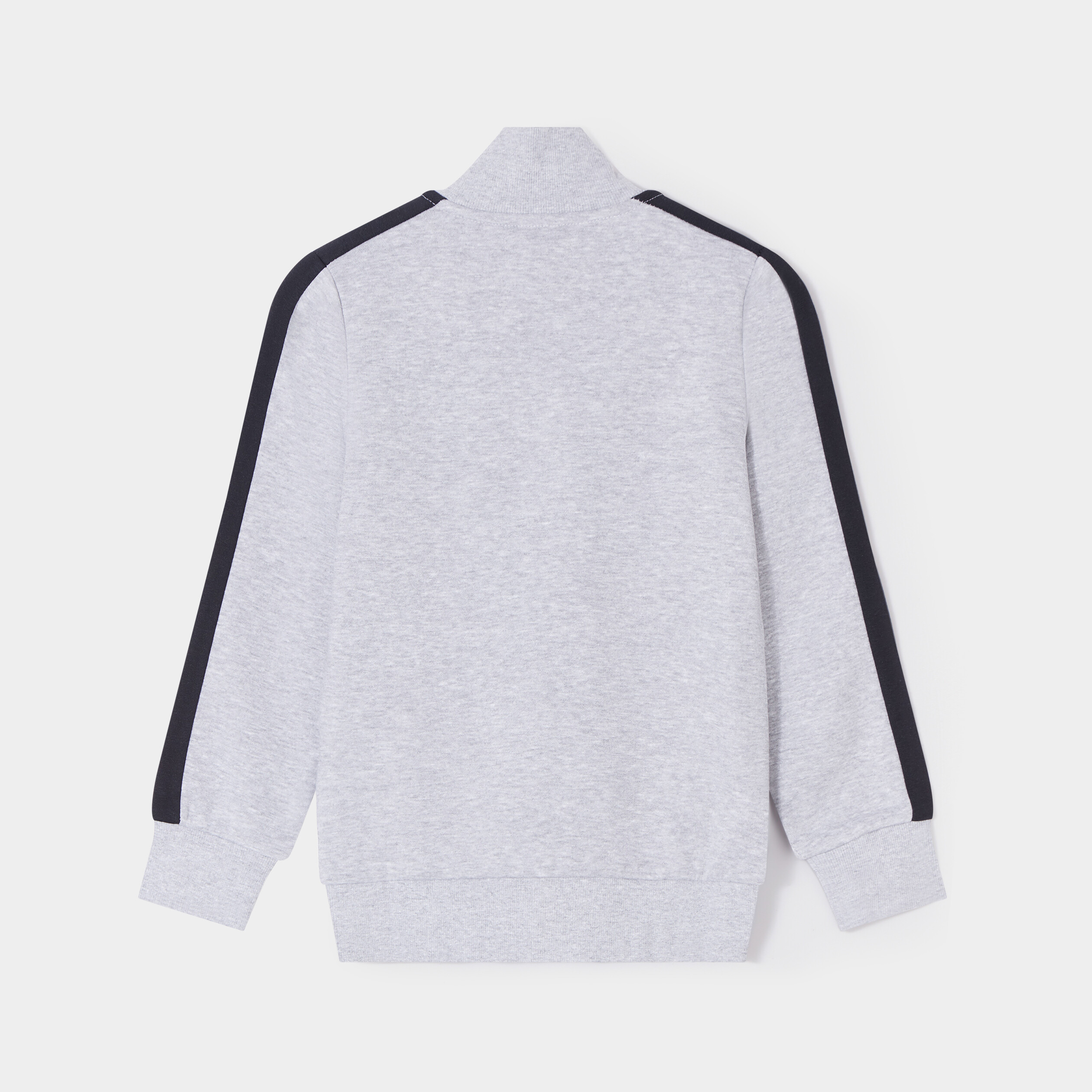 Sweat zippé col montant gris clair garçon | La Halle