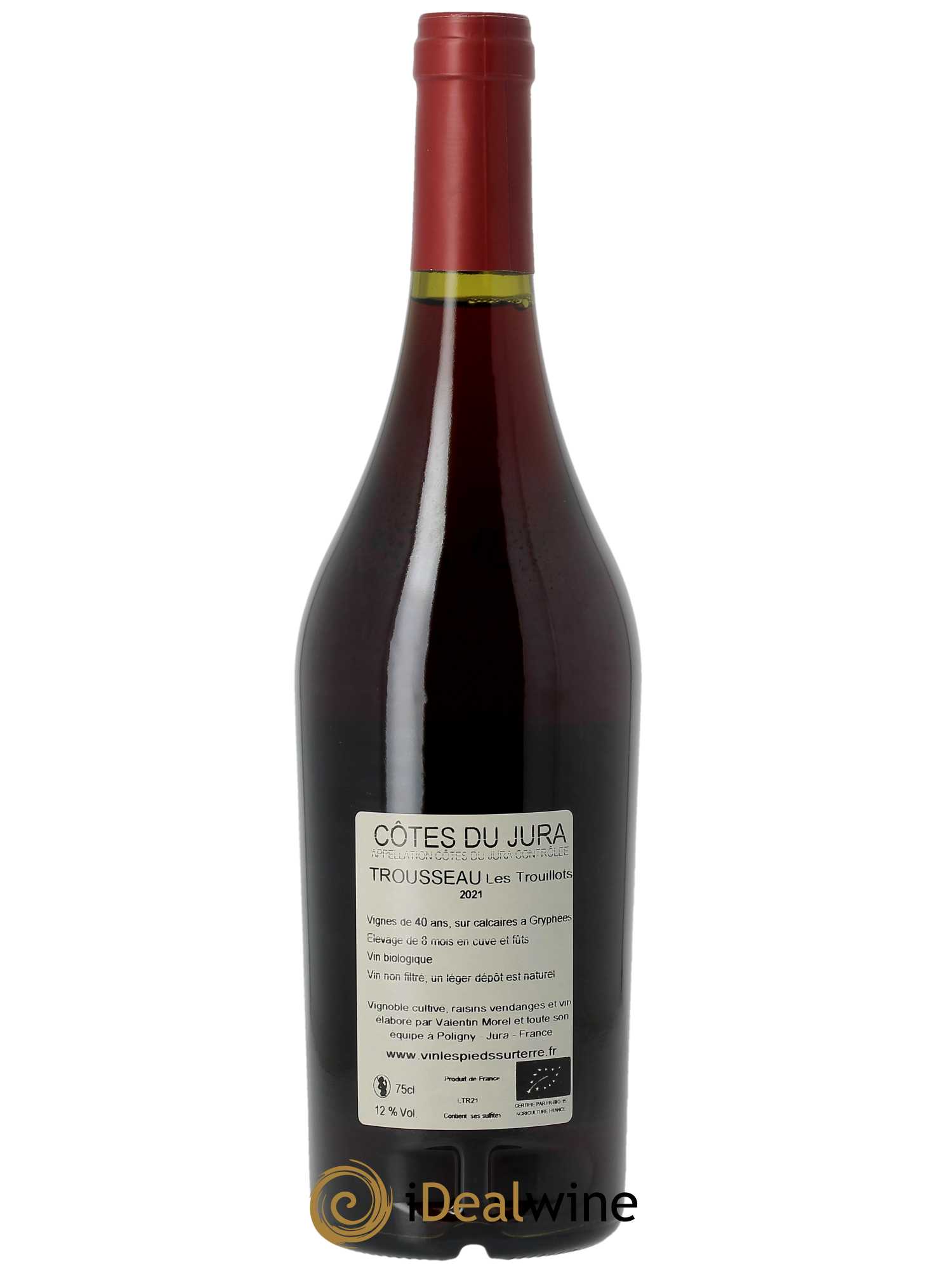 Côtes du Jura Trousseau Valentin Morel  2021 - Lot de 1 Bouteille