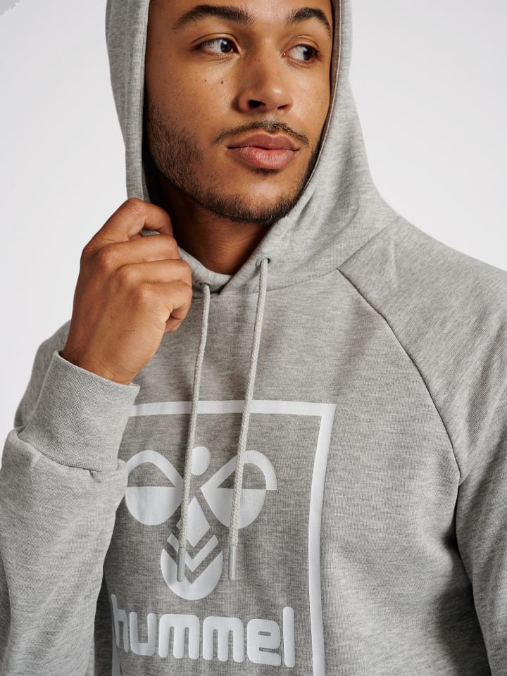 Hummel Hummel Verstellbare Taille Kapuzenpullover Raglanärmel Hmlisam Herren in GREY MELANGE günstig kaufen