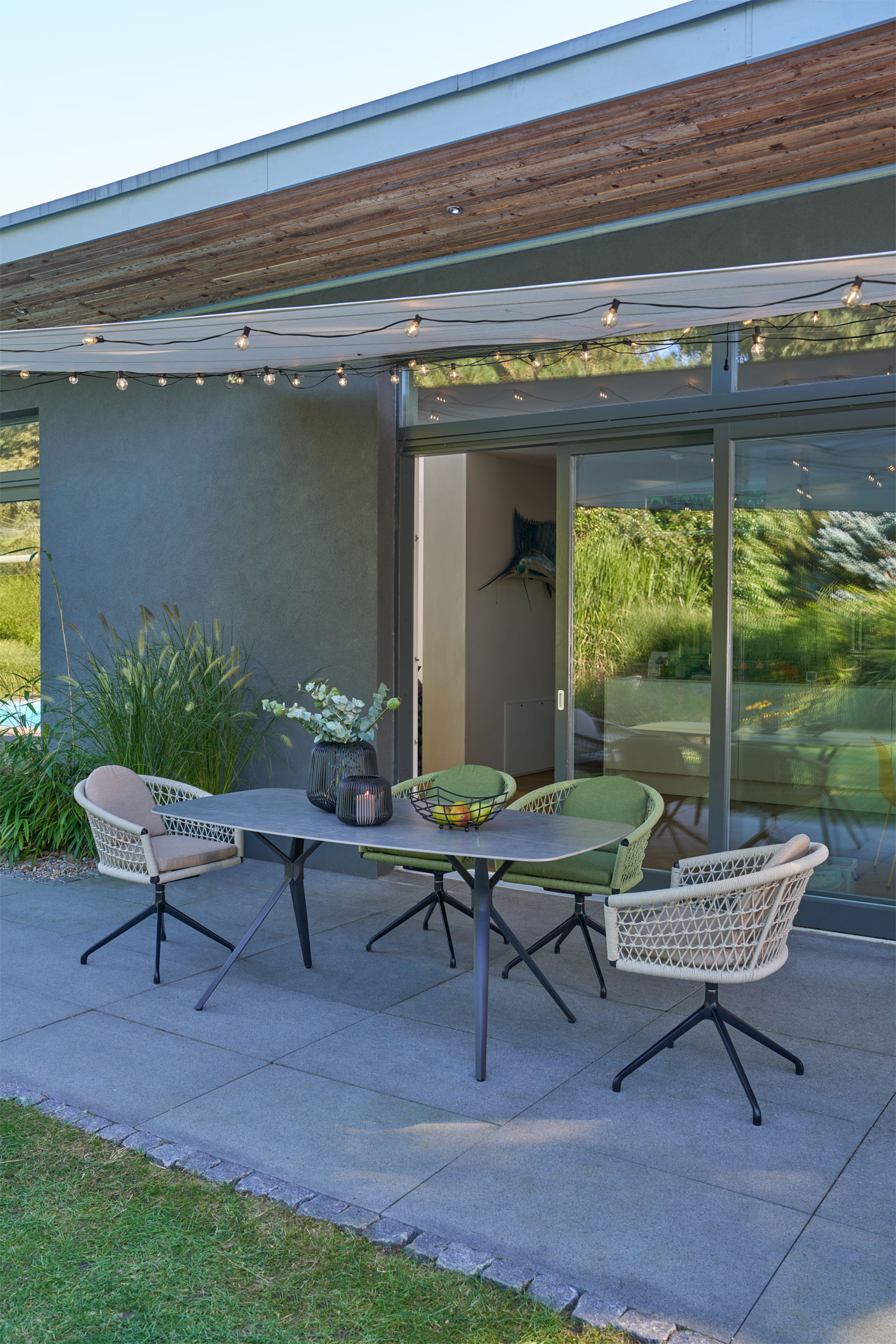 OUTDOORGartensessel drehbar Rope