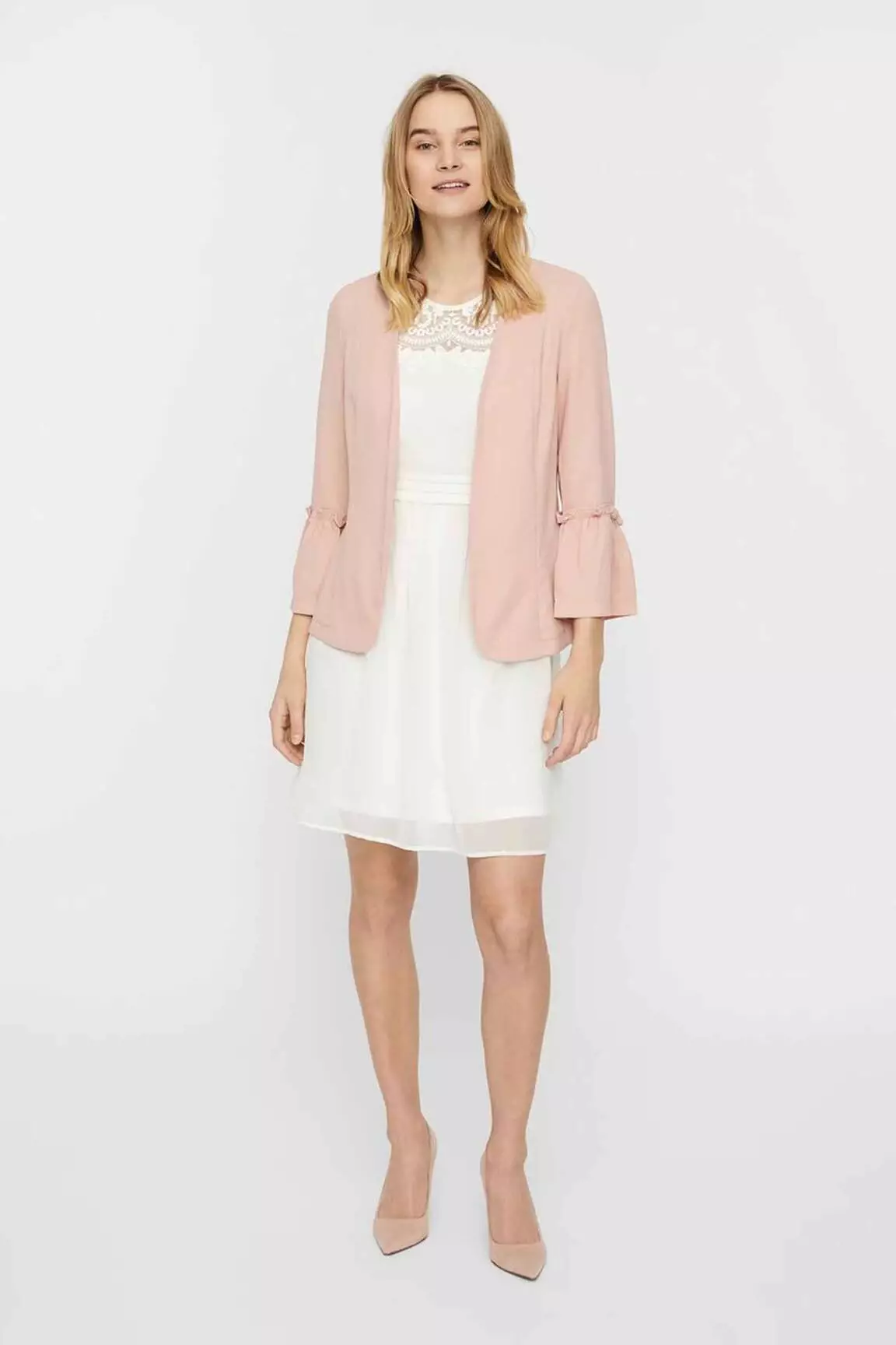 Vero Moda Robes Courtes Femme couleur blanc