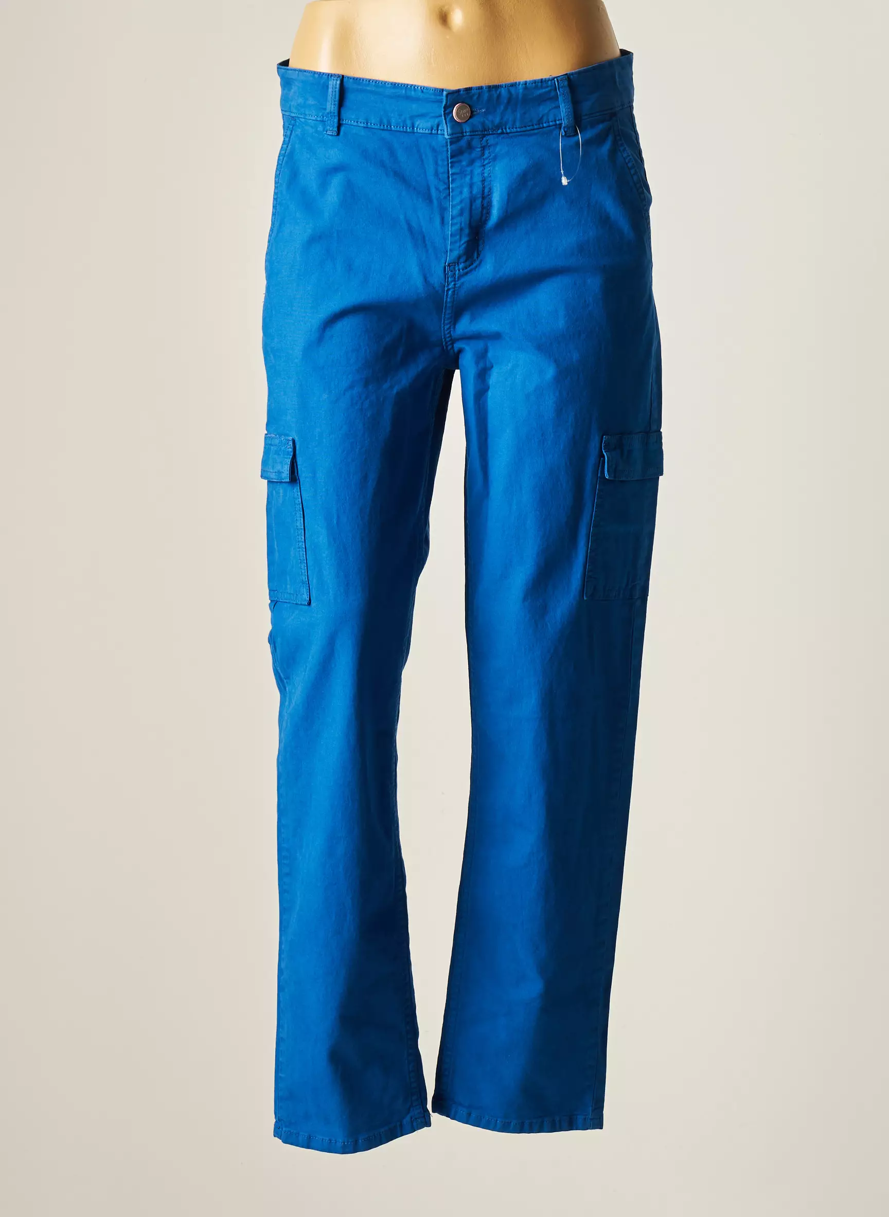 Stien Edlund Pantalons Cargo Femme couleur bleu
