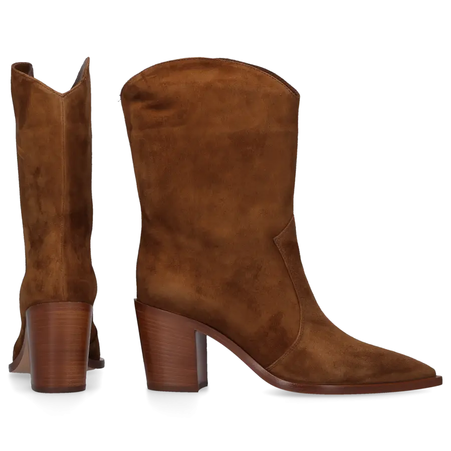 Gianvito Rossi - Stiefeletten DENVER Veloursleder - braun