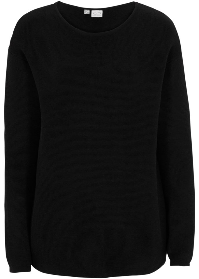 Essential Milano Rib Pullover mit Rundhals