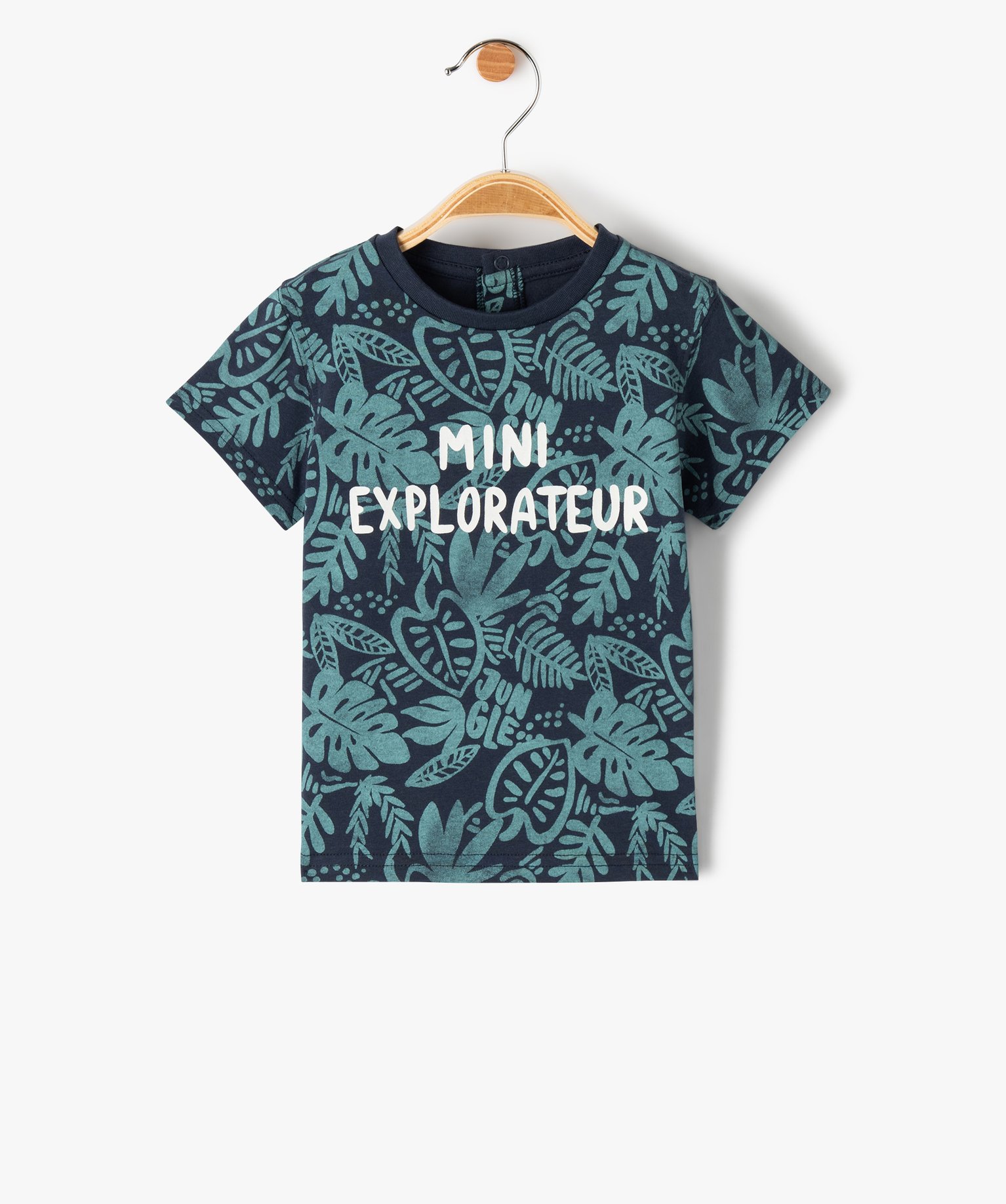 Tee-shirt bébé Garçon à manches courtes, motifs et message marine | GEMO