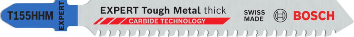 Bosch Blue Zubehör 2608902482 EXPERT Tough Metal dickes T155HHM Stichsägeblatt 3 Stück