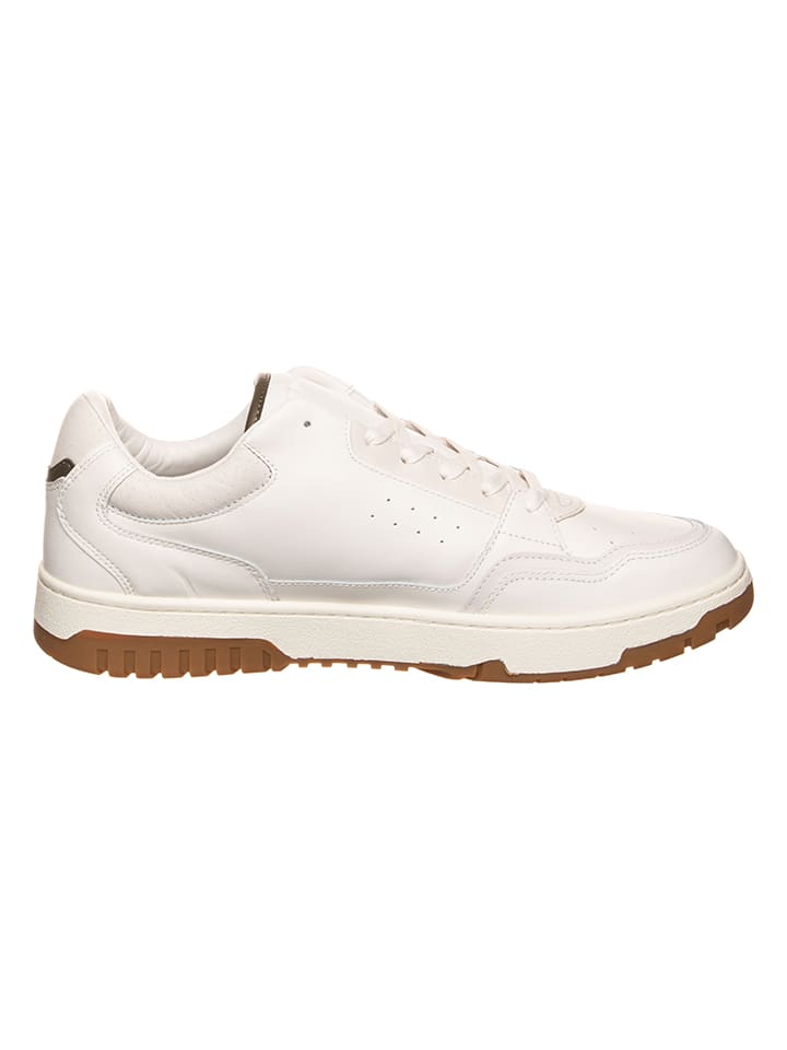 Tommy Hilfiger Shoes Leder-Sneakers in Weiß günstig kaufen 44