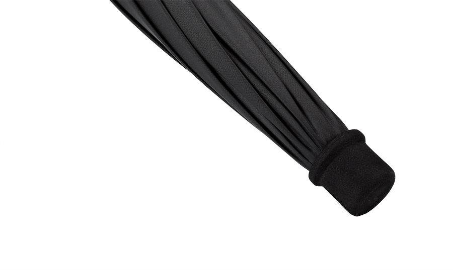 EuroSCHIRM® Stockregenschirm birdiepal® seasons, schwarz/orange, Mit UV-Lichtschutzfaktor 50+