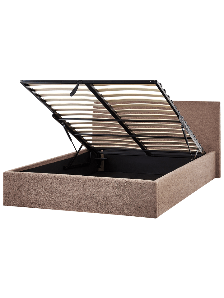 Beliani Doppelbett ORBEY in Braun - (W) 157 x (H) 88 x (L) 212 cm günstig kaufen onesize