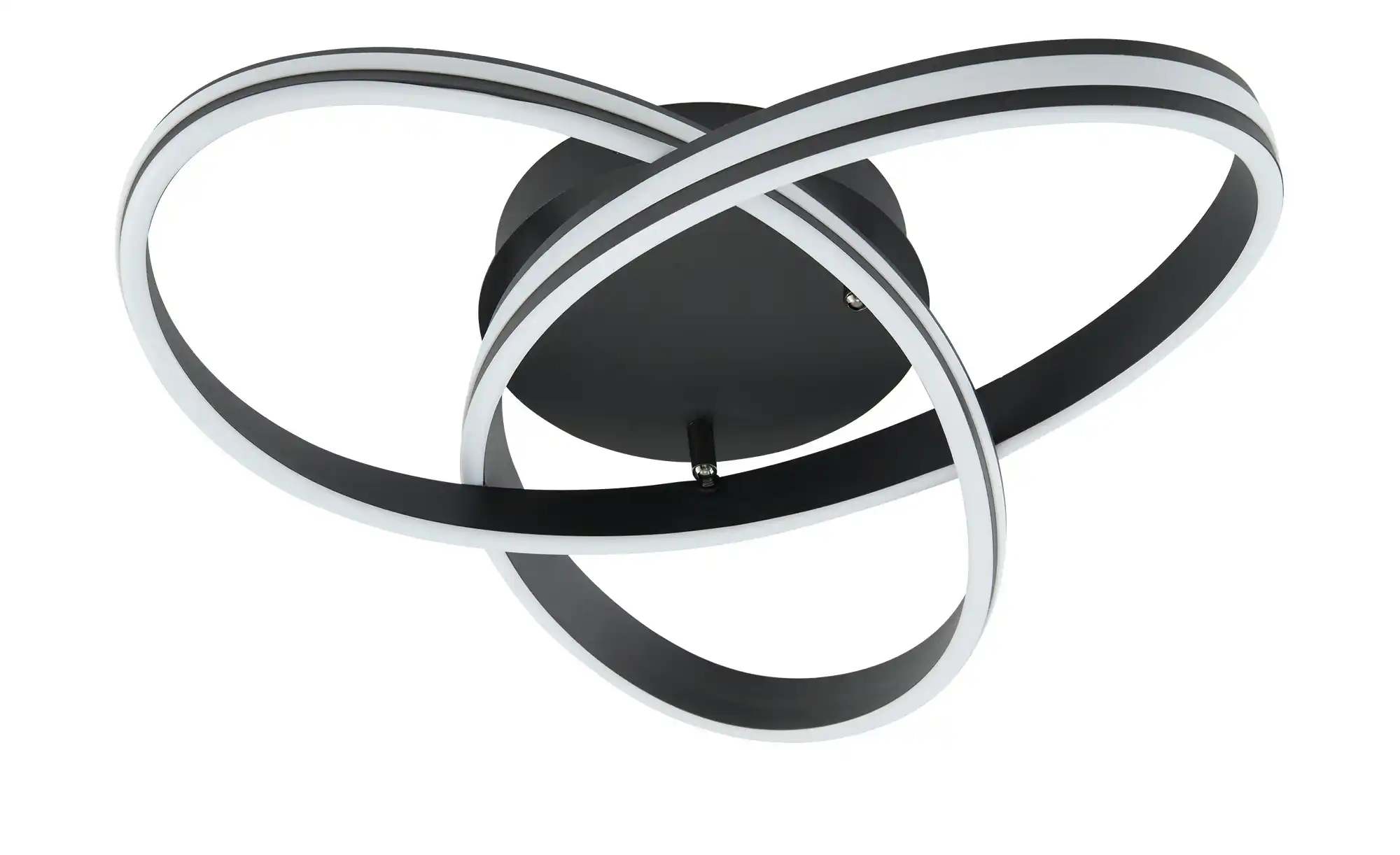 Trio LED-Deckenleuchte, schwarz, ´gedreht´