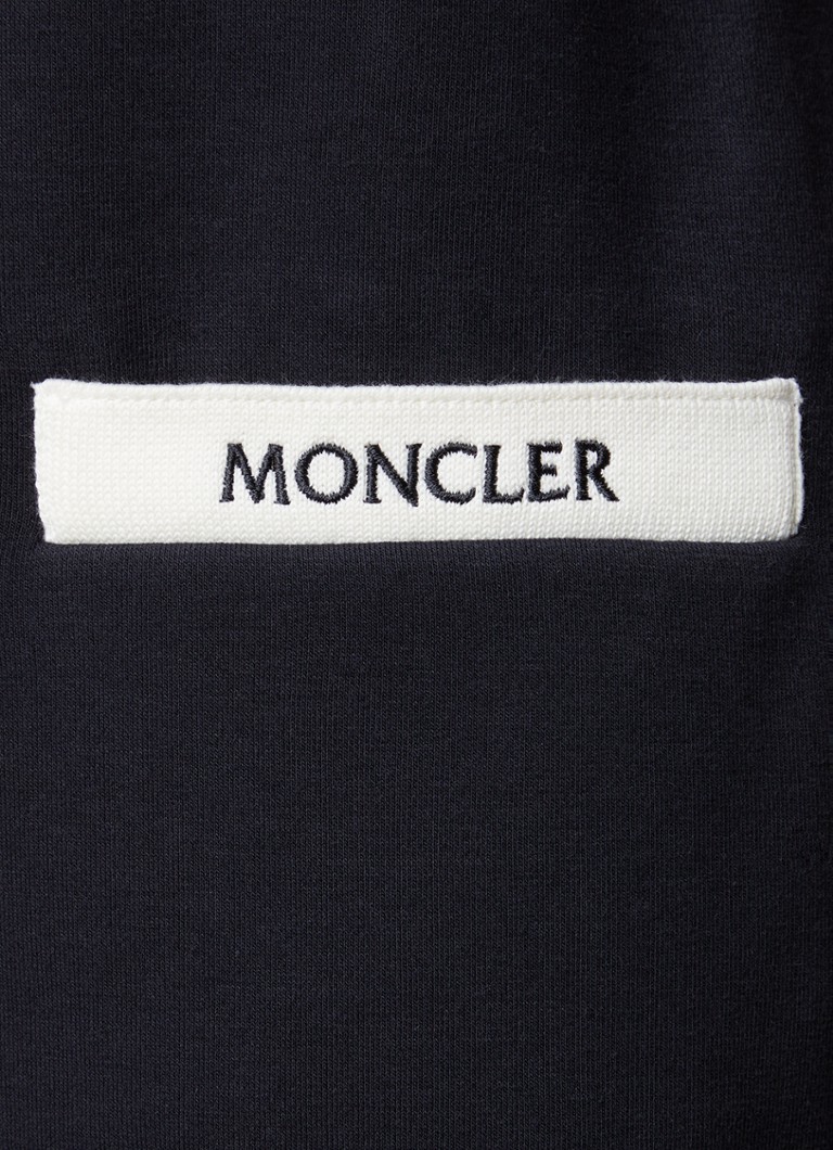 Abito corto Moncler con logo e tasche laterali
