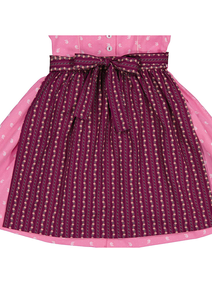 Isartrachten Dirndl in Rosa/ Bordeaux günstig kaufen