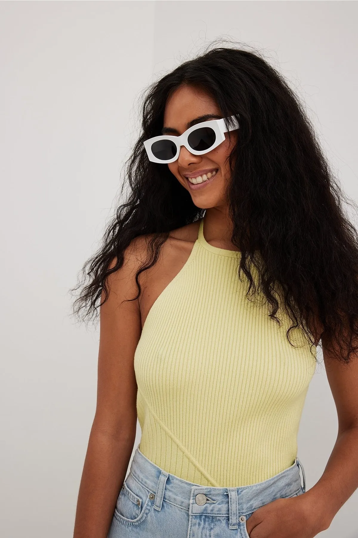 NA-KD  Rippstrick-Neckholder-Top