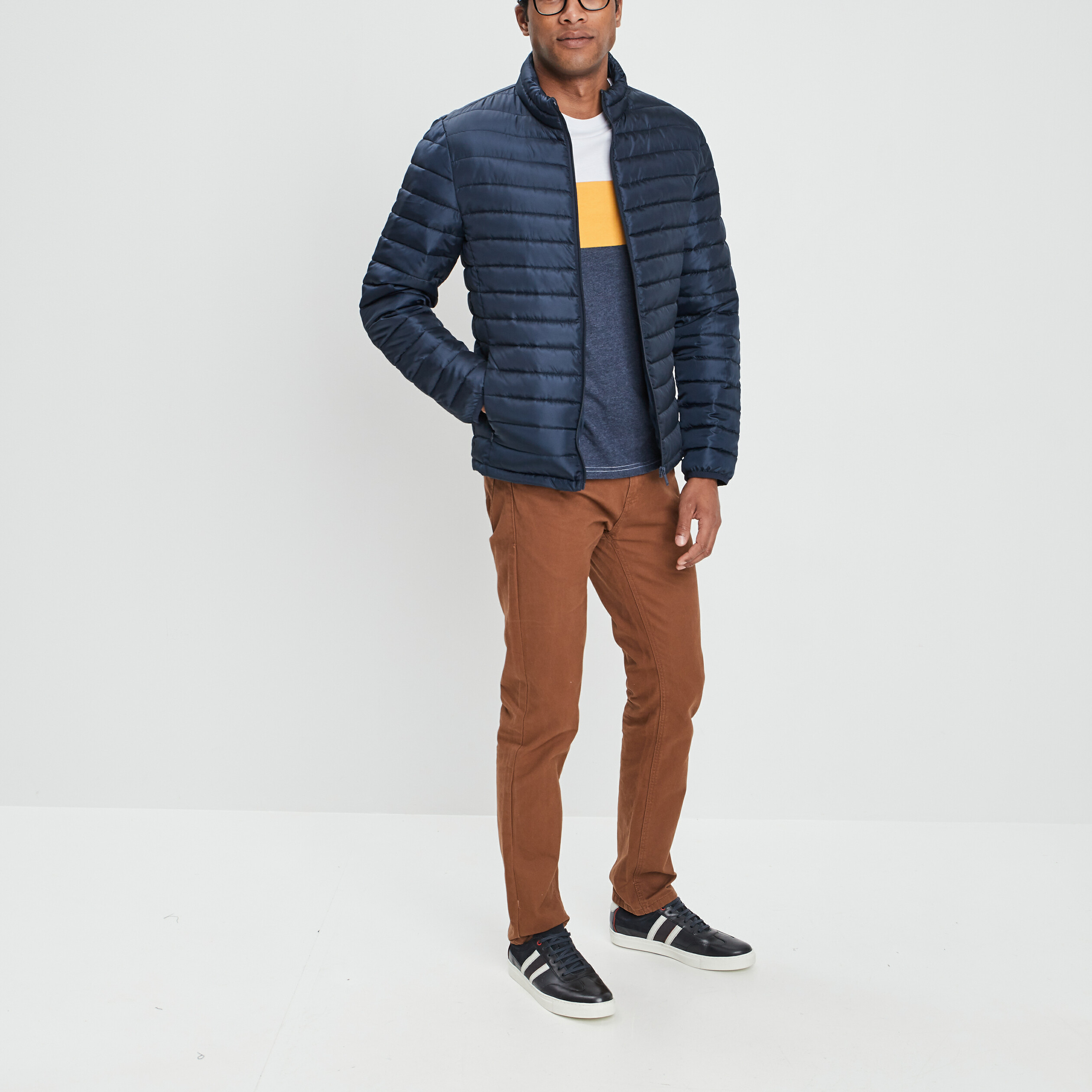 Doudoune droite Creeks bleu marine homme | La Halle