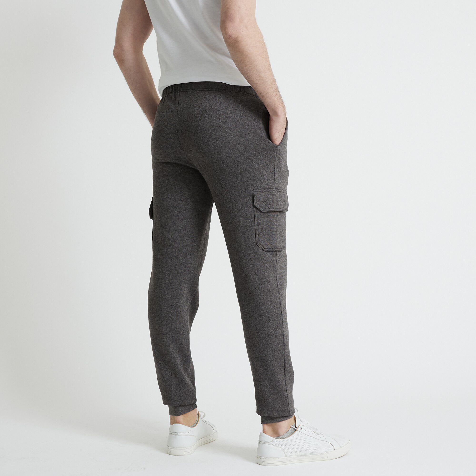 Pantalon molleton cargo bas resserrés