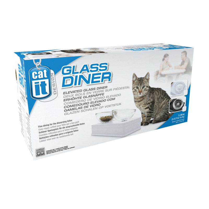 Catit Futternäpfe Catit Style Glass Diner Katzennäpfe