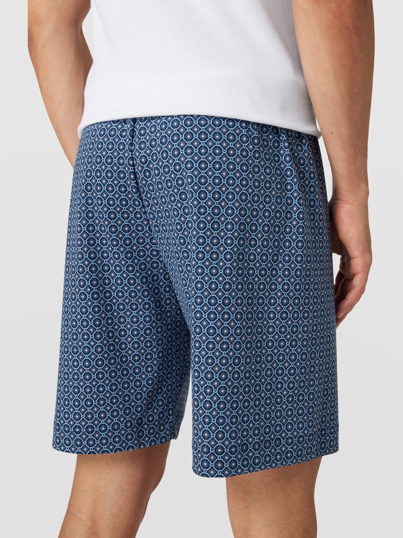 Pyjama-Hose aus Baumwolle Modell 'VESANTO' in marineblau