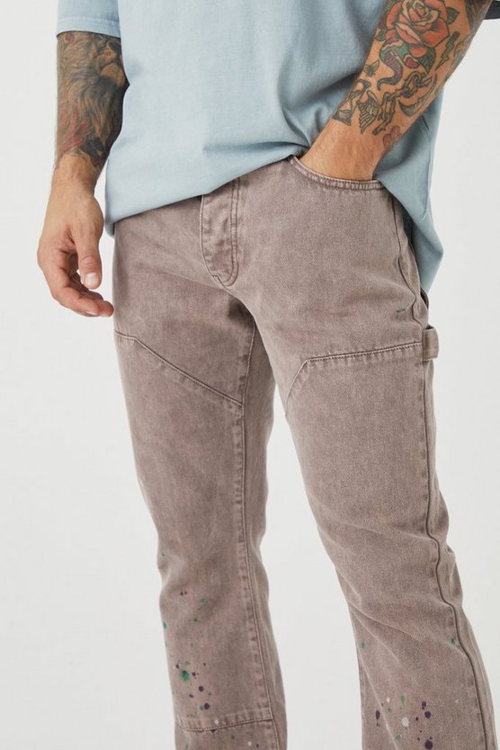 Slim-Fit Schlagjeans