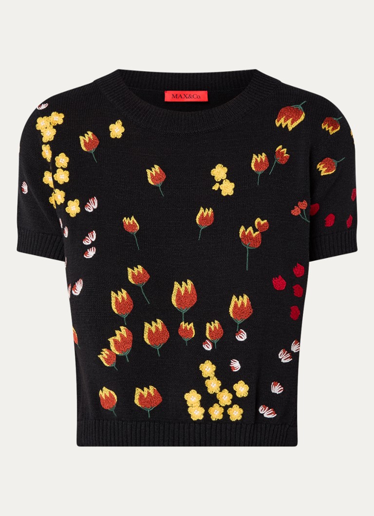 Maglione a maglia fine Max & Co Picco con ricami