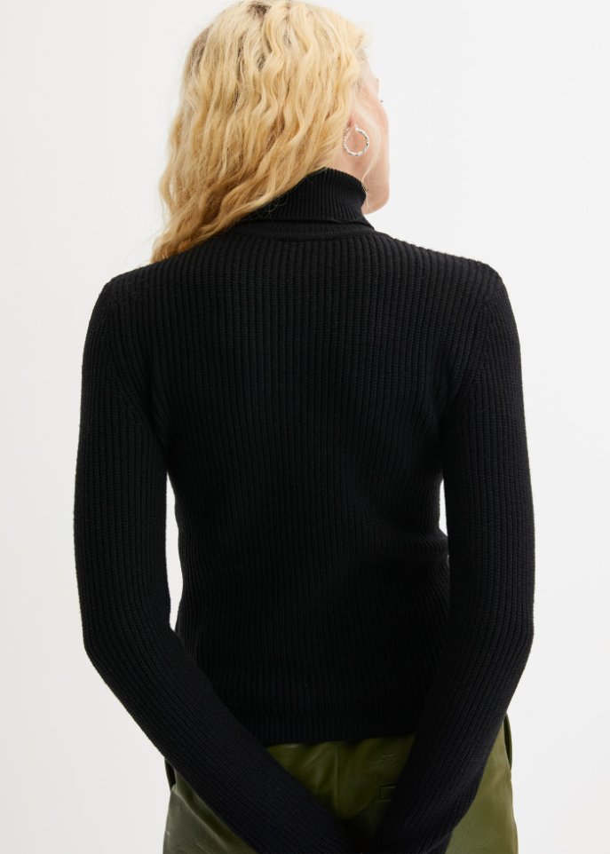 Rollkragenpullover, eng anliegend