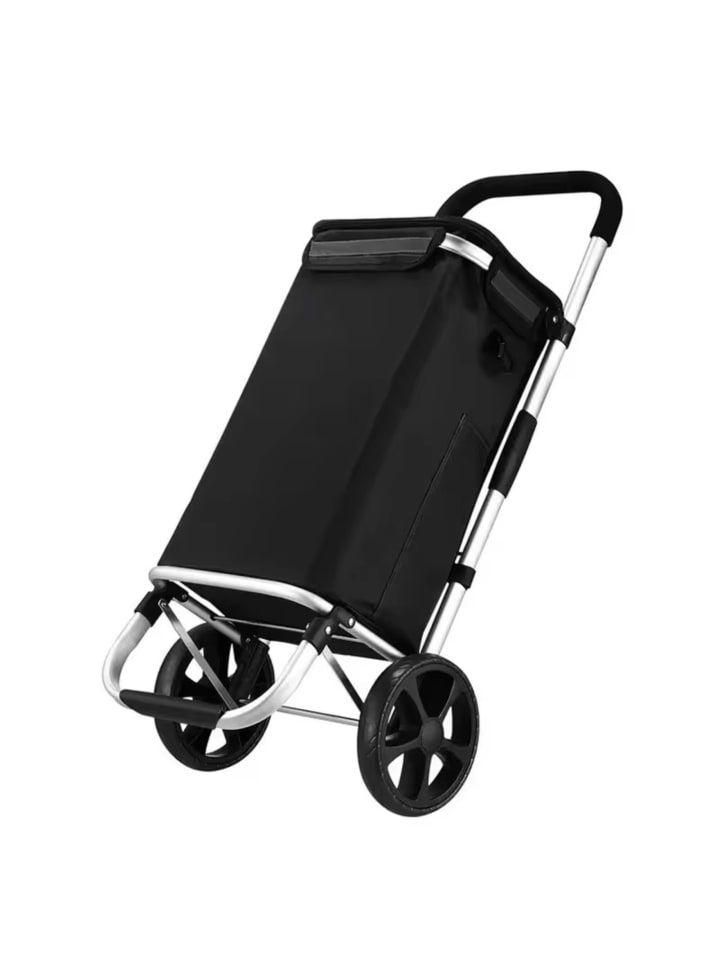 Cheffinger 40L Einkaufswagen Trolley in Schwarz günstig kaufen 40