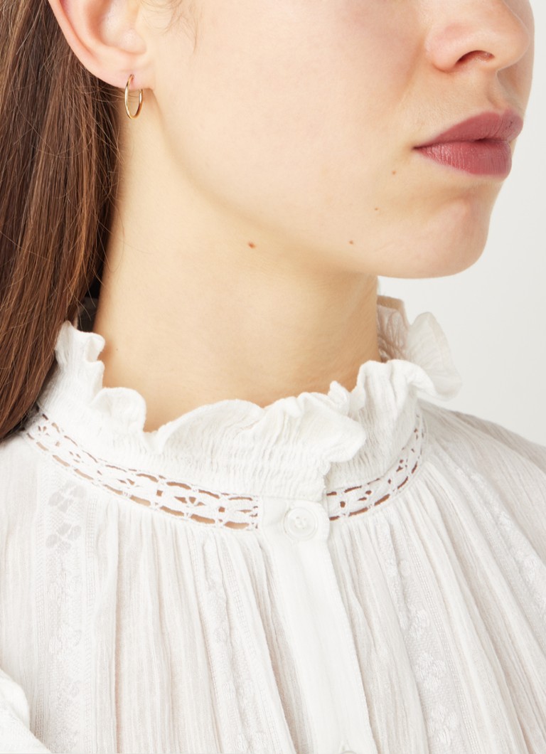Anna + Nina Single medium earring in 14 carat yellow gold