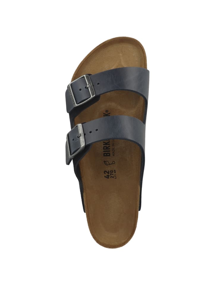 Birkenstock Sandale Arizona Leder Mix normal in dunkelblau günstig kaufen 48