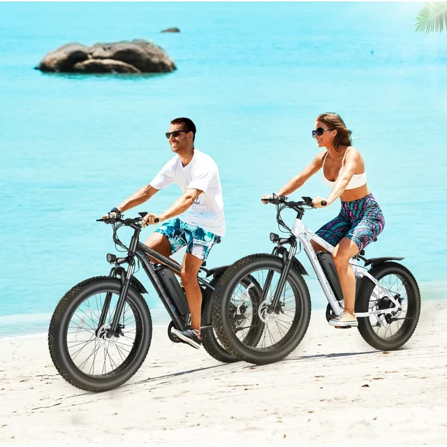 Gocio 26 4.0 Fat Tire Electric Bike for Adults, 500W Adults E Bike, 48V 13Ah Removable Li-Ion Battery, Professional 7-Speed