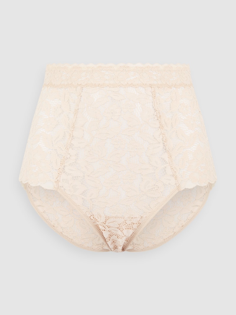 Slip mit Spitzenbesatz in hellrosa
