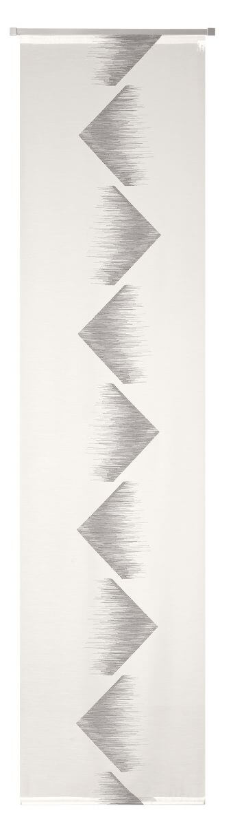 Neutex Schiebevorhang Rubin-S Weiß-Grau 60 x 245 cm