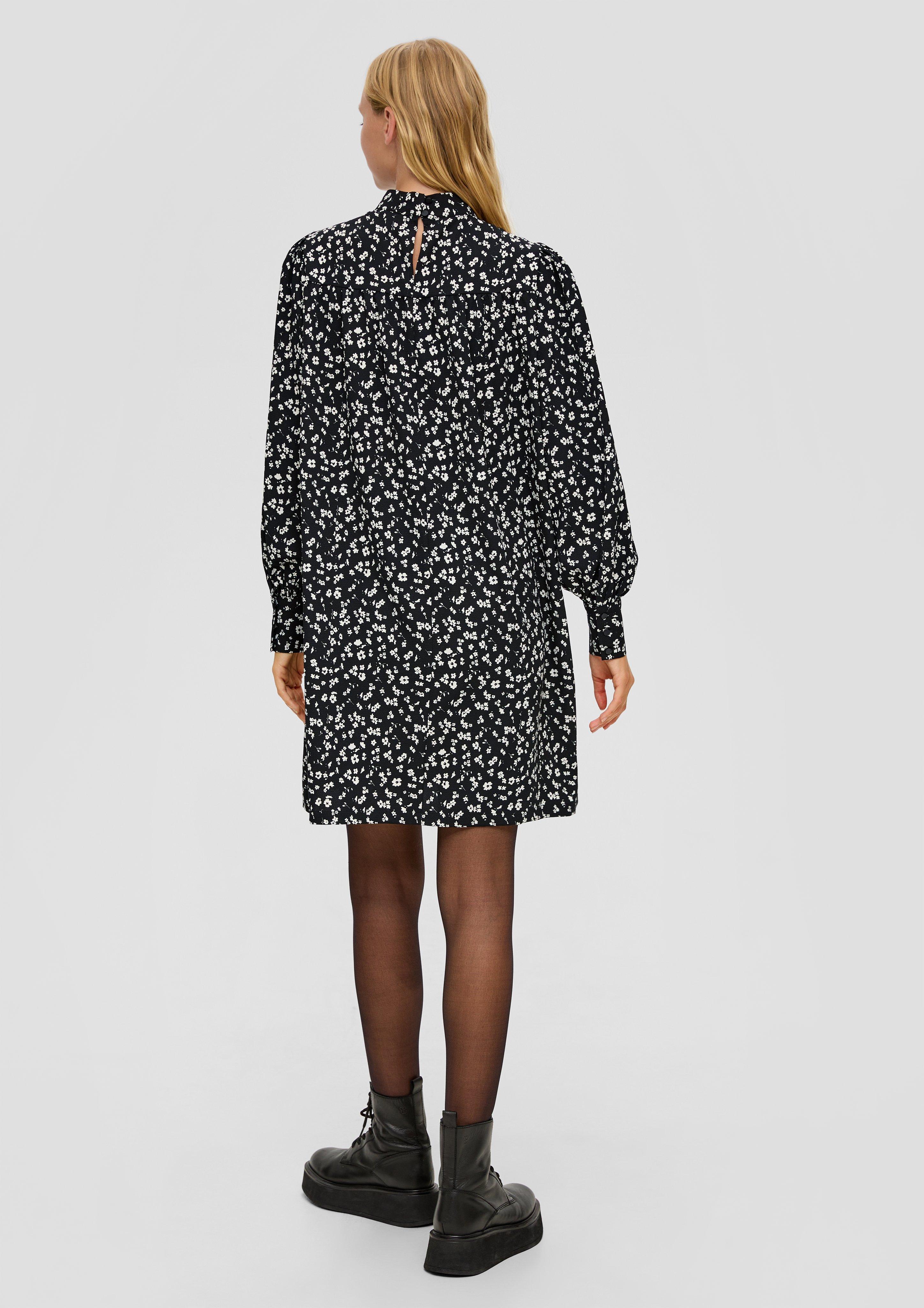 Crêpe-Kleid mit Raffung  2134678-99A6