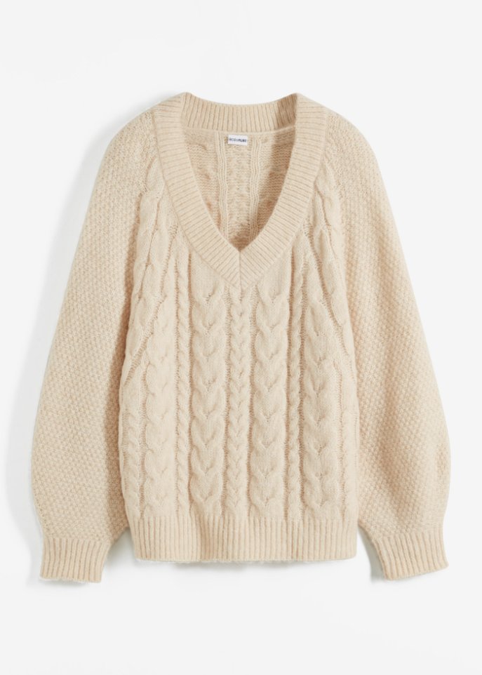 Pullover mit Zopfmuster