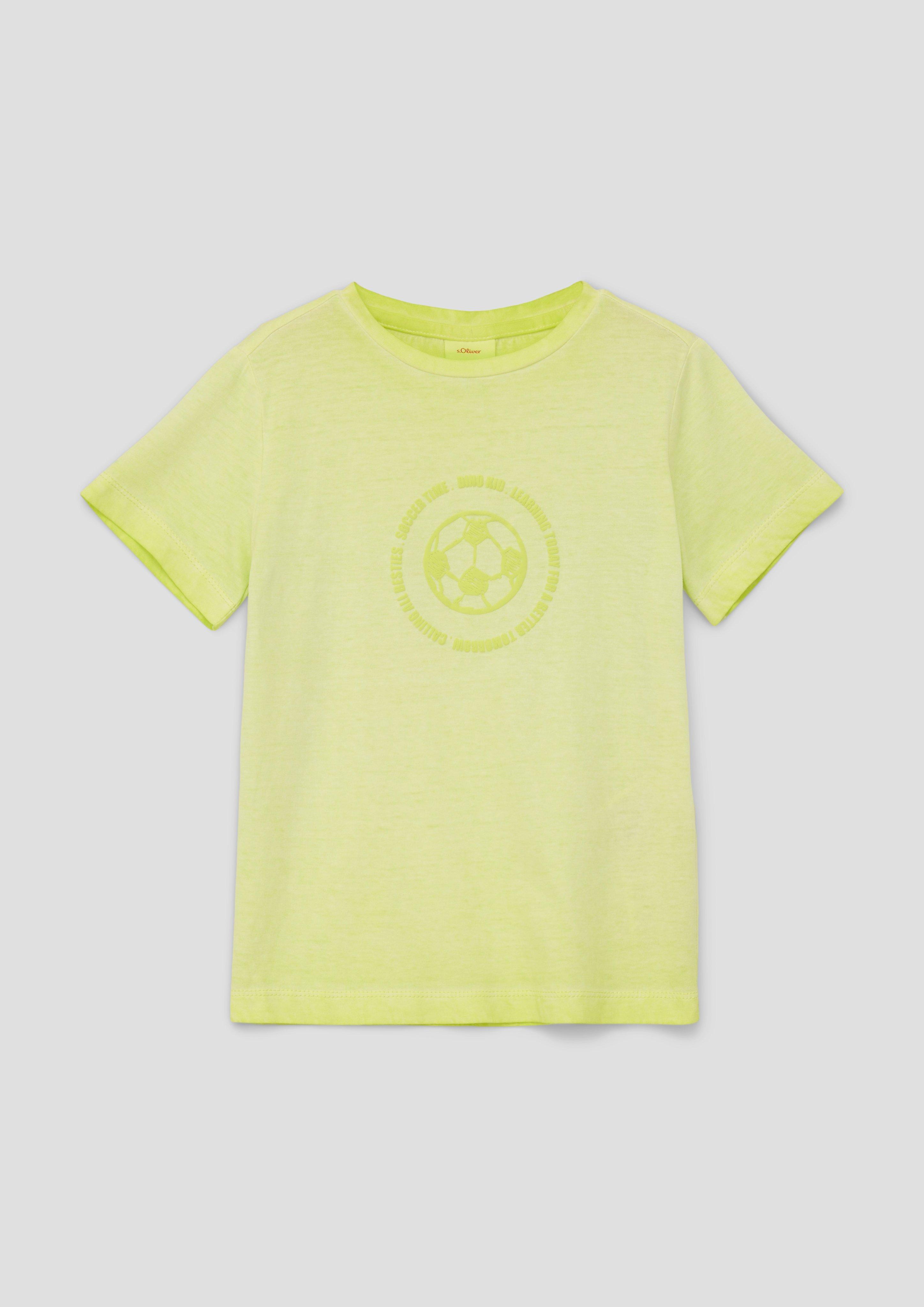 T-Shirt mit gummiertem Frontprint  2143110-7017
