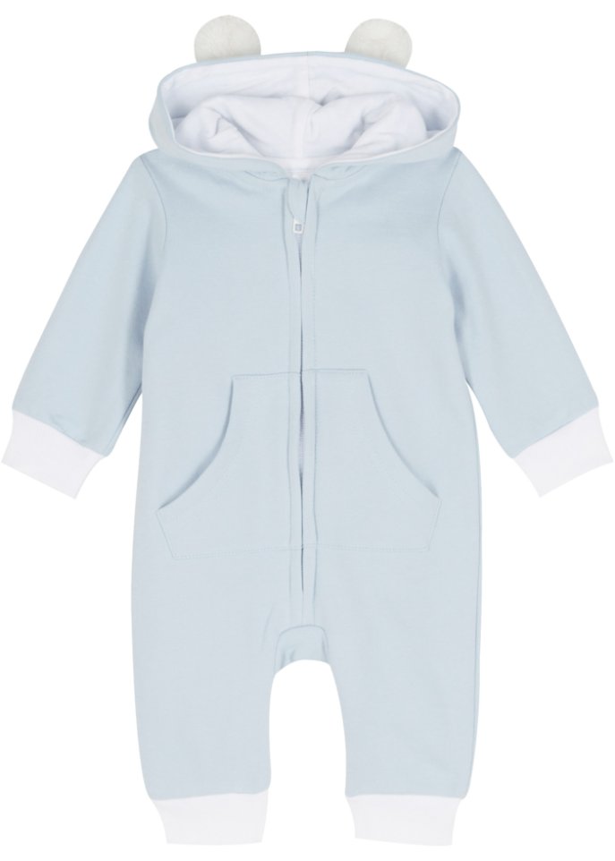 Baby Sweat-Overall mit Kapuze aus Bio-Baumwolle