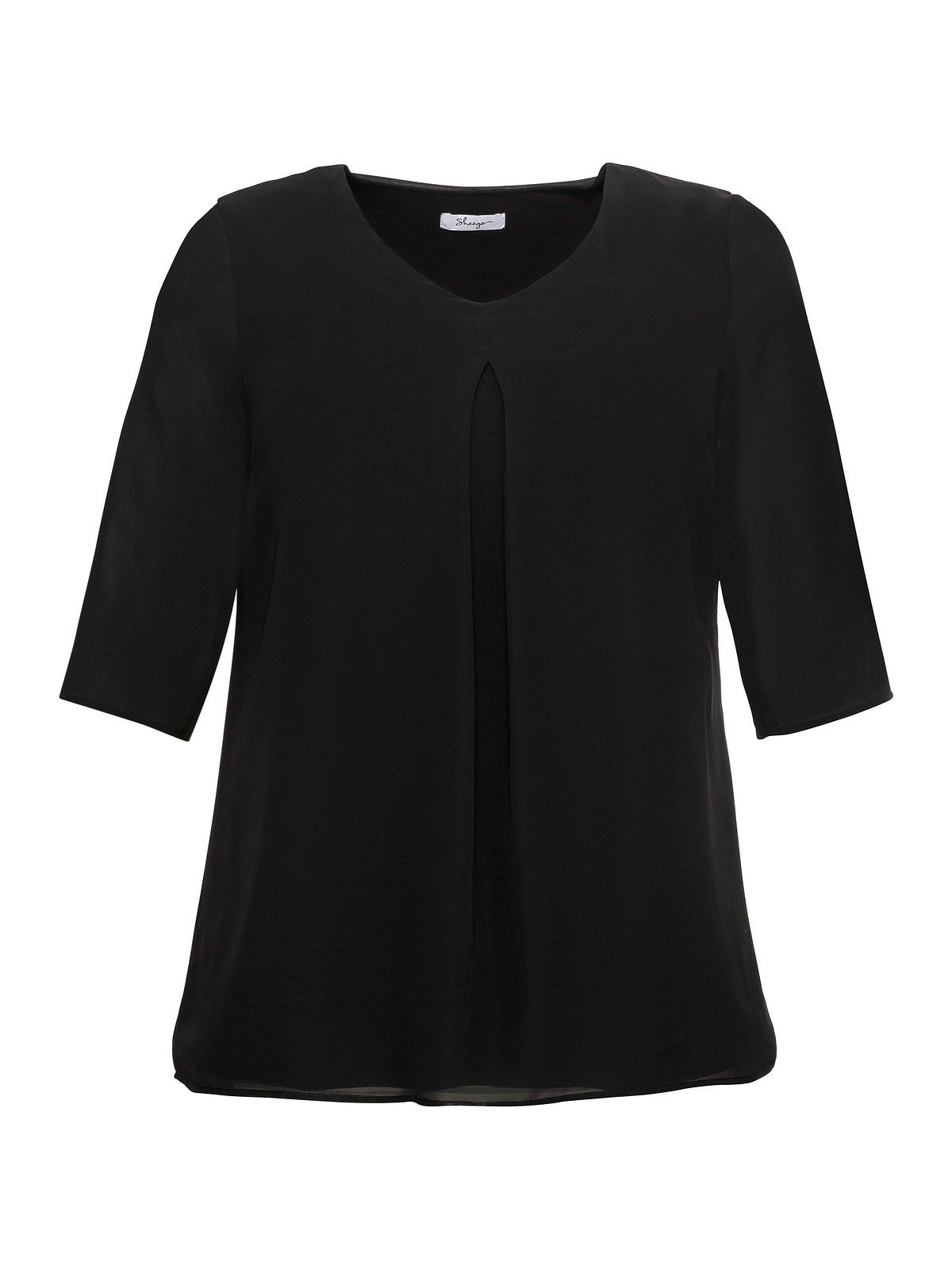 Sheego Tunika Große Größen im Lagenlook, mit Chiffon