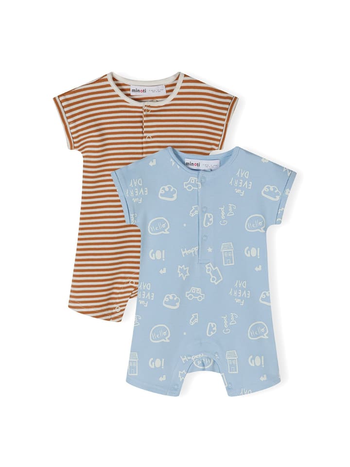 Minoti 2er. Set: Strampler 24babypack19 in beige günstig kaufen