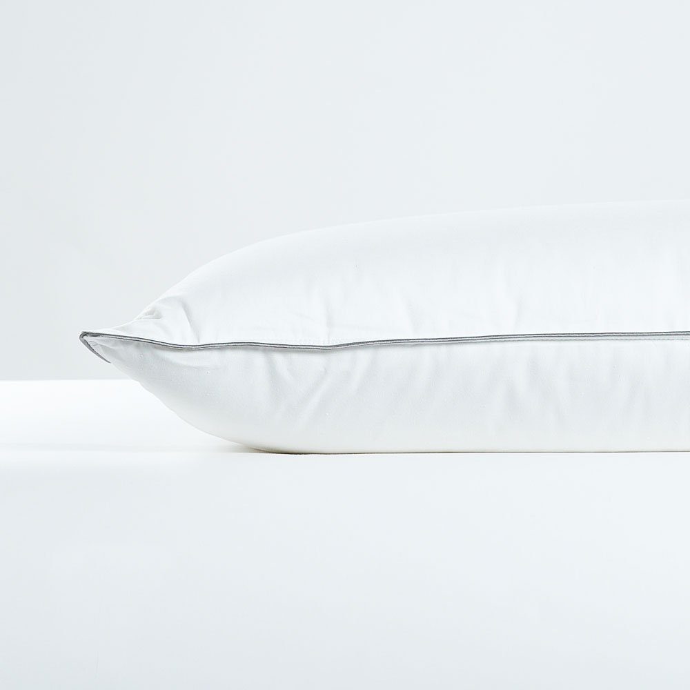 3-Kammer-Kopfkissen RIBECO 3-Kammerkopfkissen Superior, RIBECO, Füllung: weiße Gans 100% Daunen, Bezug: 100% Baumwolle, jeder Schlaftyp, Kissen, optimaler Liegekomfort, kompakt, Federkissen. Daunenkissen, Made in Germany, 3 Kammerkopfkissen